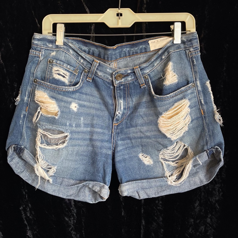 Distressed Denim Women's Shorts